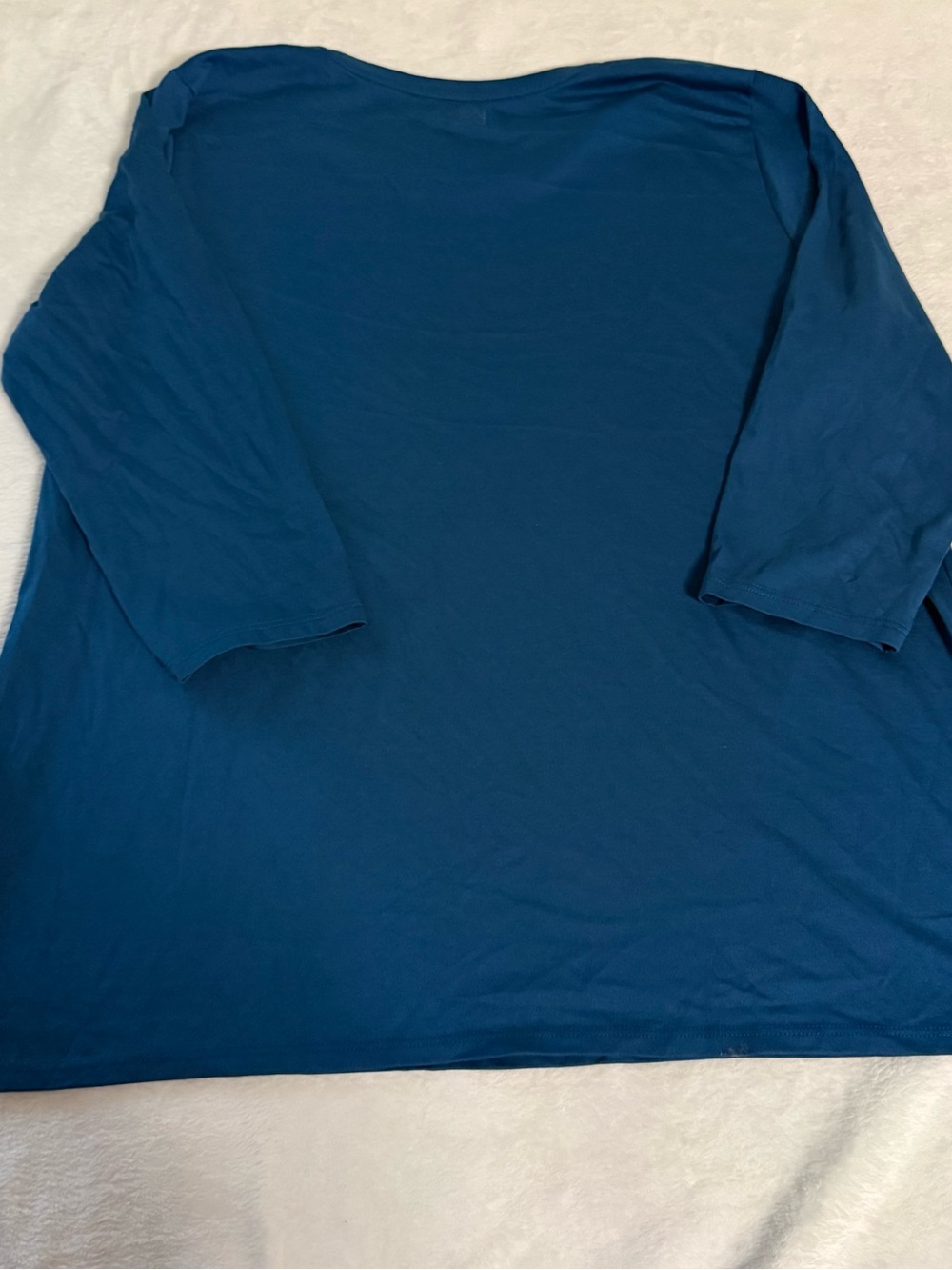 Lands' End Women's Deep Teal Blue Crewneck Tunic - Picture 6 of 6